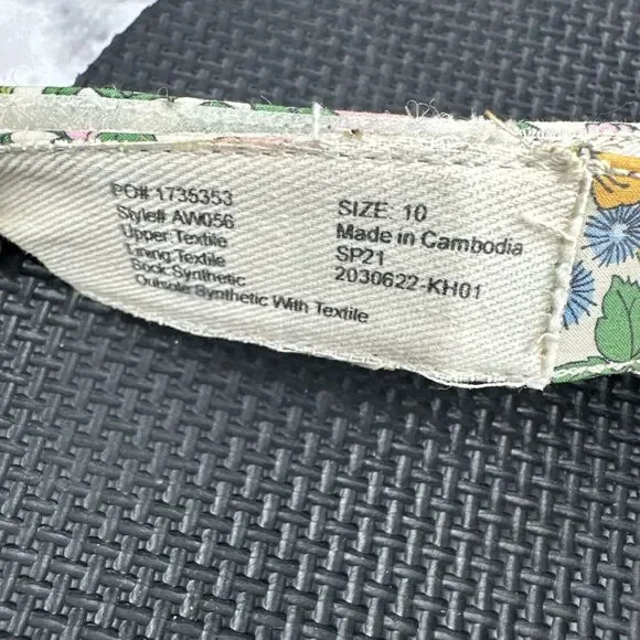 J.Crew Womens Sporty Strap Sandals Size 10 Liberty Mini Floral Walk Fabric - Picture 7 of 8